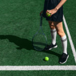 Signes de Maintenance Court de Tennis en Gazon Synthétique à Colombes