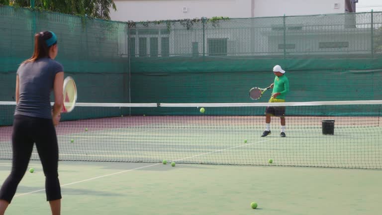 Construction d'un court de tennis à Cannes