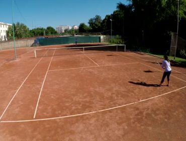 Construction d'un court de tennis à Cannes