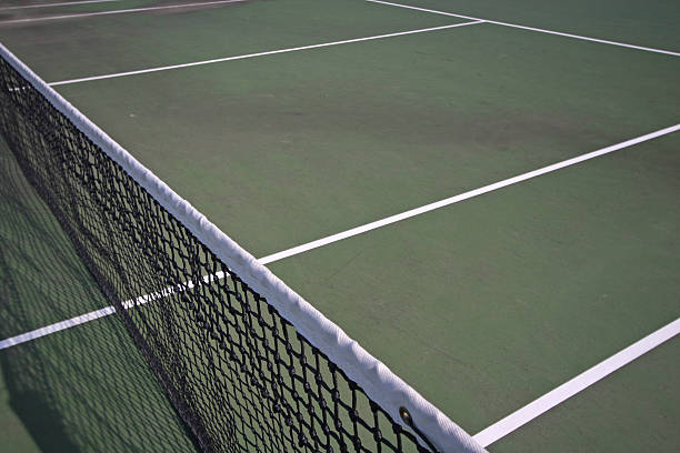 Construction d'un court de tennis en béton poreux en Aix-en-Provence